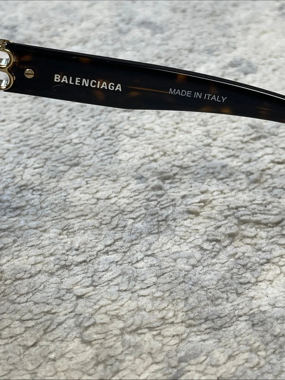 New Balenciaga BB0102SA Square Sunglasses Havana